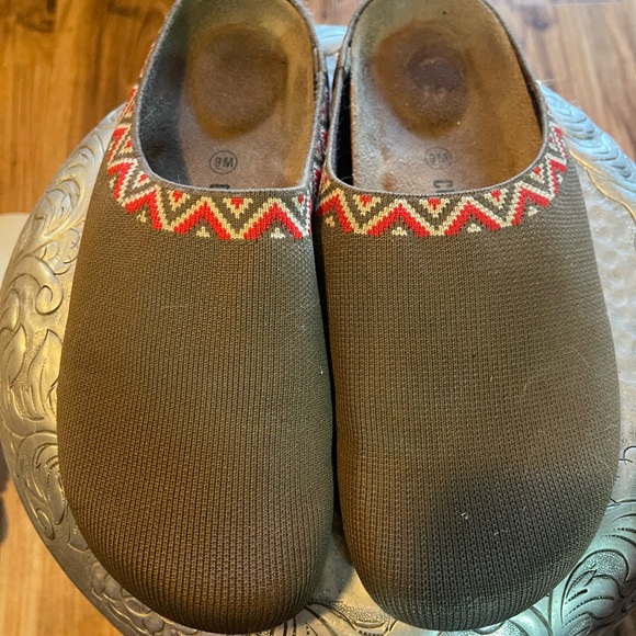 Brown Patterned Women's Mules - Picture 4 of 5